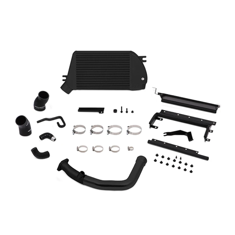 Mishimoto for 2015 Subaru WRX Top-Mount Intercooler Kit - Powder Coated Black & Black Pipes
