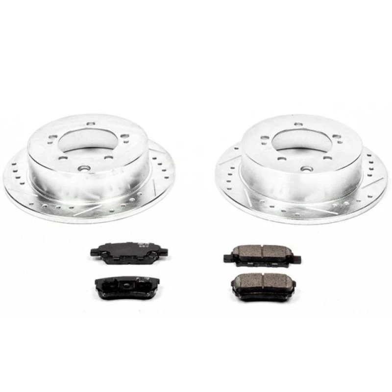 Power Stop Rear Z23 Evolution Sport Brake Kit for 04-06 Mitsubishi Lancer