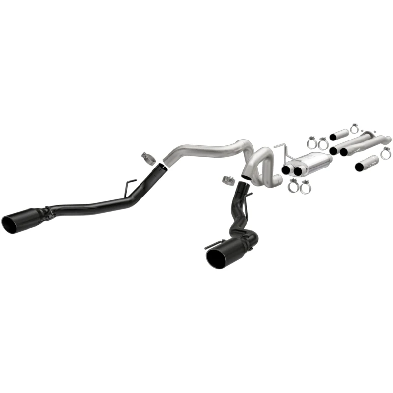 MagnaFlow SYS Cat-Back 2017 Ford F-150 Raptor 3,5L Dual Schwarz beschichtet 3 Zoll Spitzen