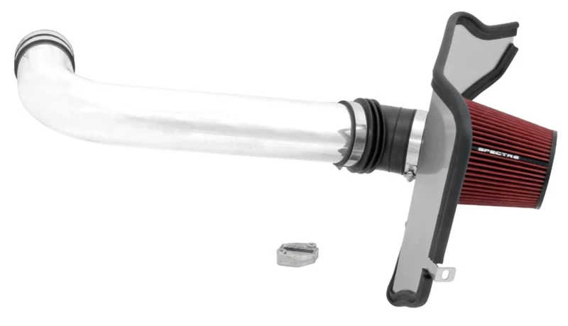Spectre 68-72 Chevelle LS Blade MAFS Fahrerseite Luftansaugsatz - Poliert mit rotem Filter