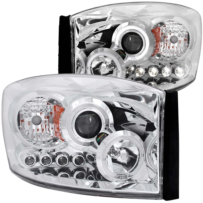 ANZO 2006-2008 Dodge Ram 1500 Projektorscheinwerfer mit Halo-Chrom