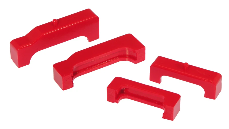 Prothane 88-98 Chevy Truck Small Block Radiator Insulators - Red