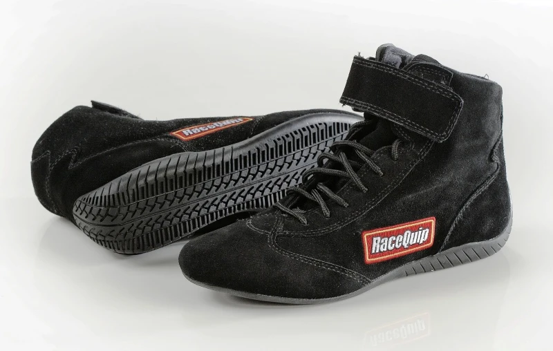 RaceQuip Schwarzes SFI-Rennschuh 8.0