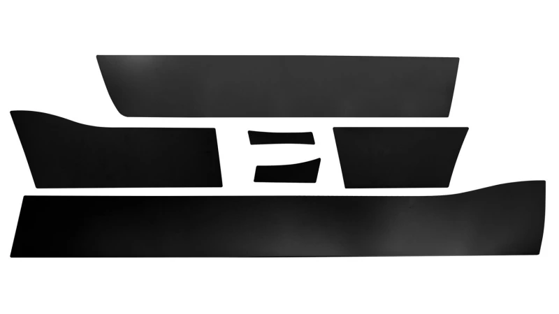 Putco 07-13 Chevy Silv Reg Cab 8ft Long Box - 6in breit - 12 Stück Black Platinum Schutzleisten