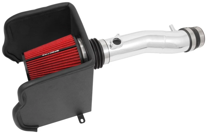 Spectre 16-18 Toyota Tacoma V6-3.5L F/I Luftansaugkit - Poliert mit rotem Filter