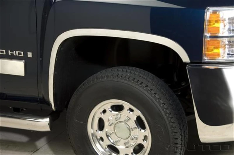 Putco 07-14 Chevrolet Silverado 2500HD - Voll (passt nicht für Dually) Edelstahl Fender Trim