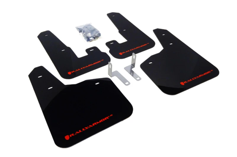Rally Armor Black UR Mud Flap w/ Red Logo for 10-14 Subaru Legacy