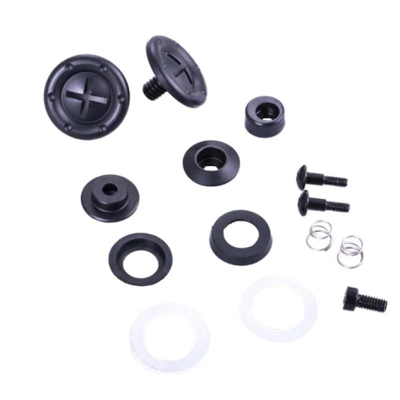 RaceQuip Schwarzes Hardware-Pivot-Kit für Gesichtsschutz passt zu PRO- und VESTA-Modell-Helmen
