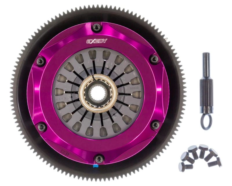Exedy 1993-1995 Mazda RX-7 R2 Hyper Zwillings-Cerametallic-Kupplung mit Federzentralplatte und Pull-Typ