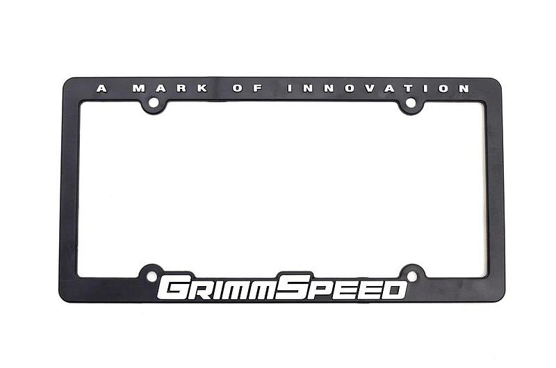GrimmSpeed Kennzeichenrahmen mit GrimmSpeed Schriftzug (Einzeln)