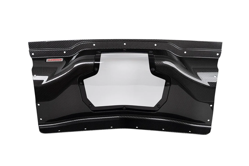 Corsa 2020+ Chevrolet Corvette C8/Z06 Carbon-Faser-Luftansaug-Heckpanel mit Polycarbonat