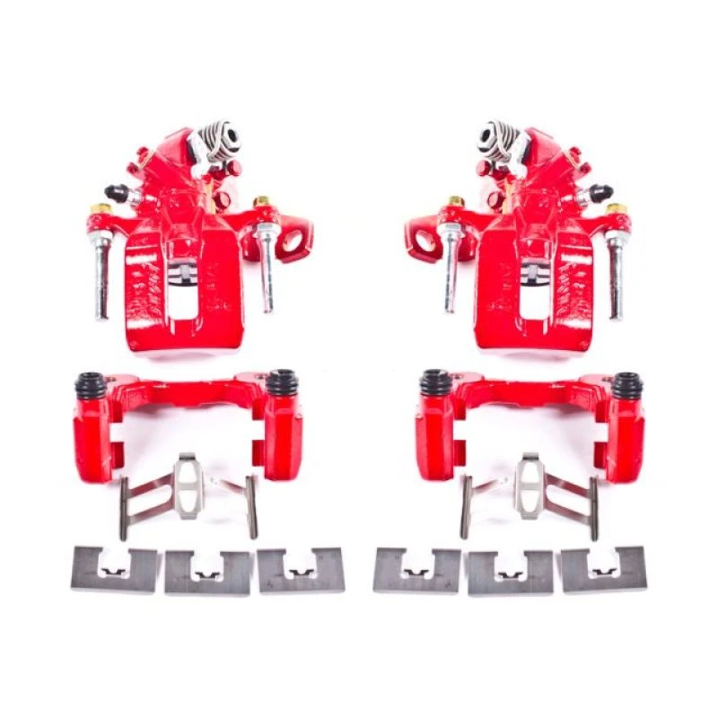 Power Stop 06-11 Acura CSX Rear Red Calipers w/Brackets - Pair