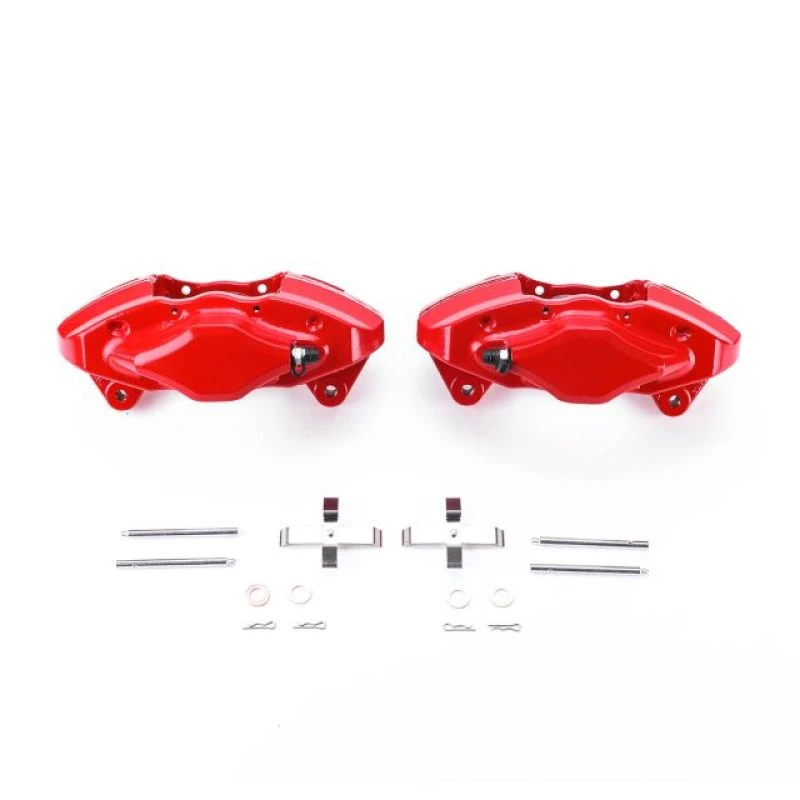 Power Stop Rear Red Calipers w/o Brackets - Pair for 08-14 Subaru Impreza