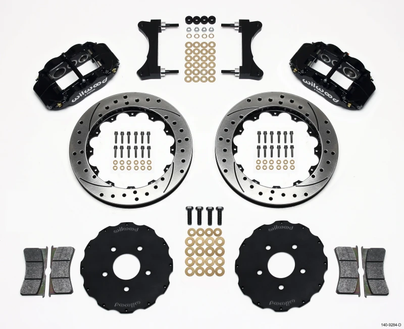 Wilwood Narrow Superlite 6R Front Hat Kit 13.06in Drilled for Mitsubishi EVO VIII
