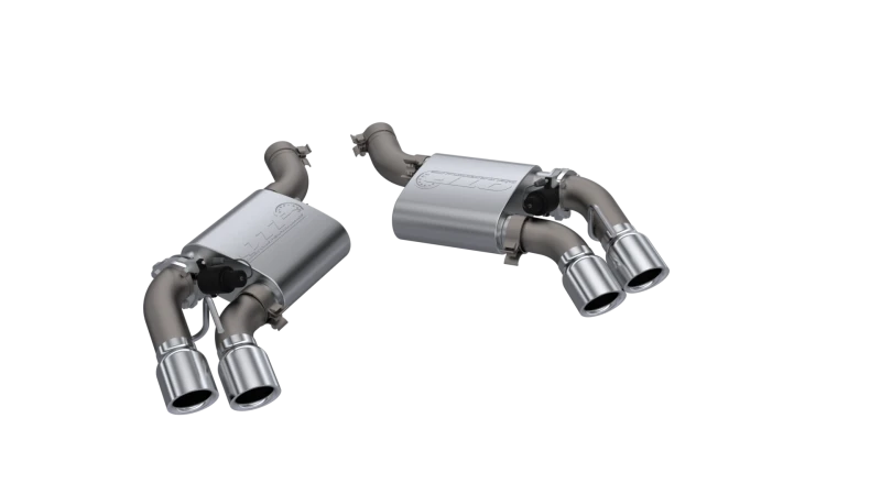 QTP 16-18 Chevrolet Camaro SS 6.2L 304SS Screamer Axle Back Exhaust w/4in Quad Tips