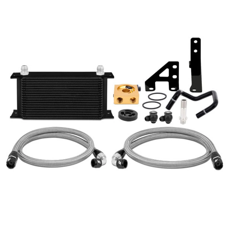 Mishimoto Thermostatic Oil Cooler Kit - Black for 2015 Subaru WRX