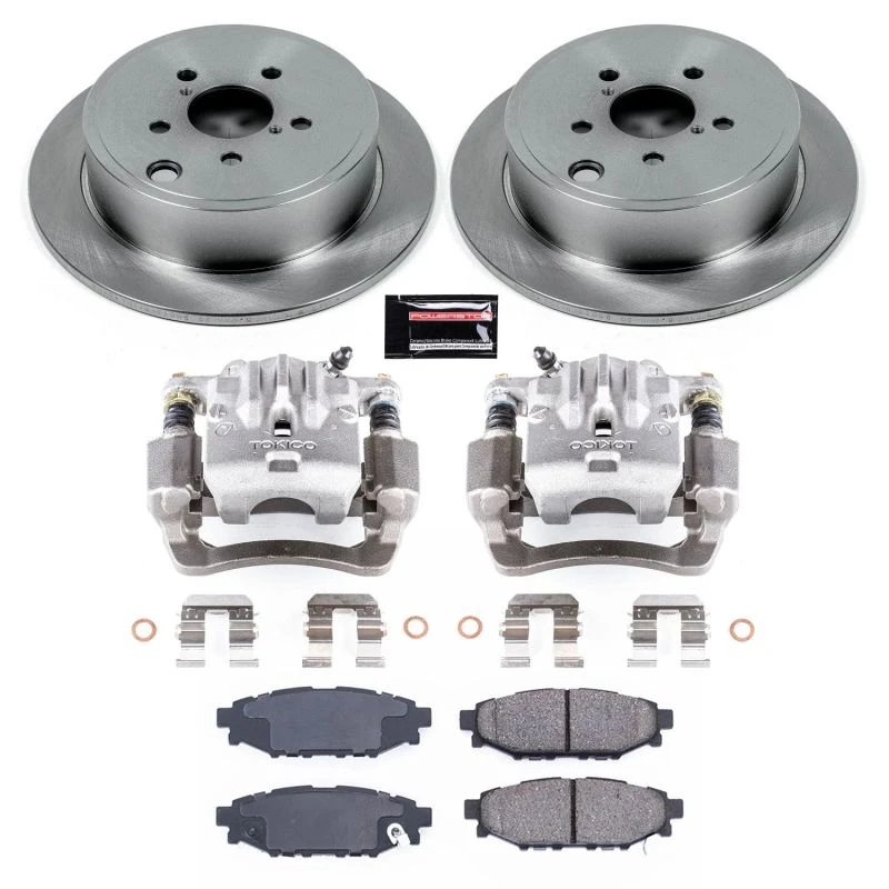 Power Stop Rear Autospecialty Brake Kit w/Calipers for 10-14 Subaru Legacy