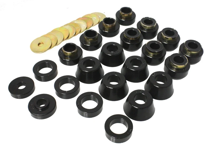 Energy Suspension 87-96 Jeep Wrangler Schwarzes Body(cab)-Montageset