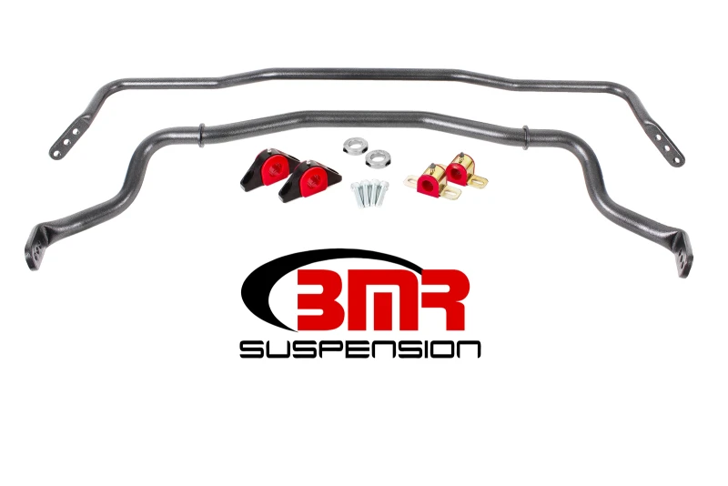 BMR 15-17 S550 Mustang Vorder- und Hinterquerlenker-Kit mit Bushings - Schwarz Hammertone