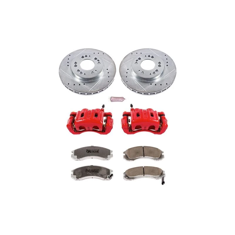 Power Stop Front Z26 Street Warrior Brake Kit w/Calipers for 97-04 Mitsubishi Diamante