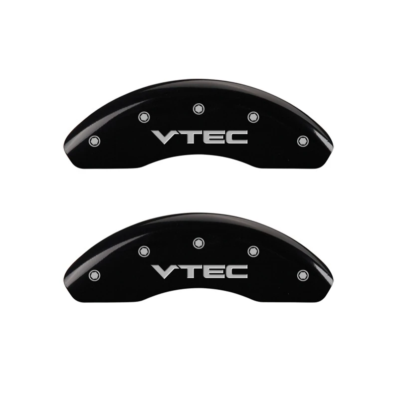 MGP Vorderseite 2 Bremse Caliper Abdeckungen Graviert Vorne Vtec Schwarz silber