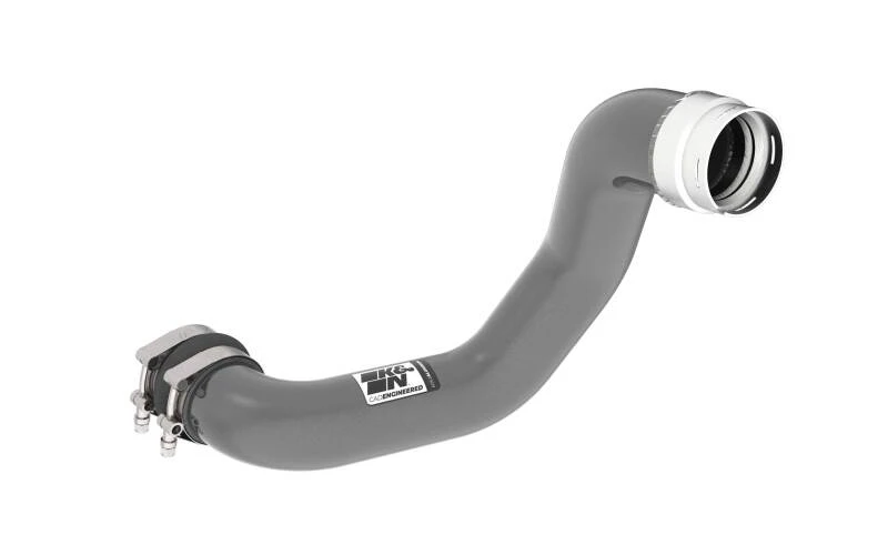 K&N 23-24 GM Colorado/Canyon 2.7L L4 Ladeluftrohr - Aluminiumpipe - Gunmetal Grau