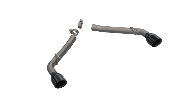 QTP 10-13 Chevrolet Camaro SS 6.2L 304SS Eliminator Muffler Delete Axle Back Exhaust w/4.5in Blk Tip