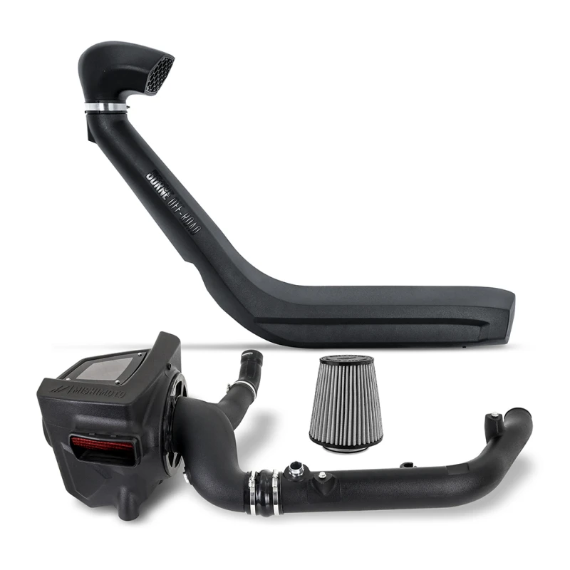 Mishimoto 2021+ Bronco 2.7L Ansaug-/Schnorchel-Bundle - Trocken waschbarer Filter