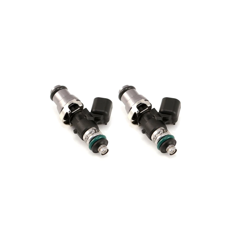 Injector Dynamics ID1050cc Einspritzdüsen 48mm Länge 14mm (Grau) Adapter Top 14mm Untere O-Ring (Set 2)
