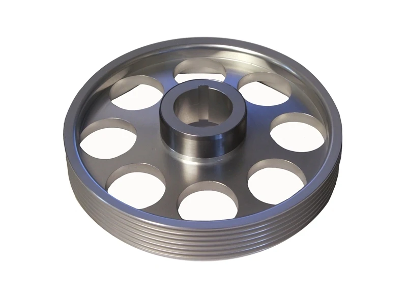 Torque Solution Lightweight Crank Pulley (Silber) für Hyundai Genesis Coupe 3.8 2010+