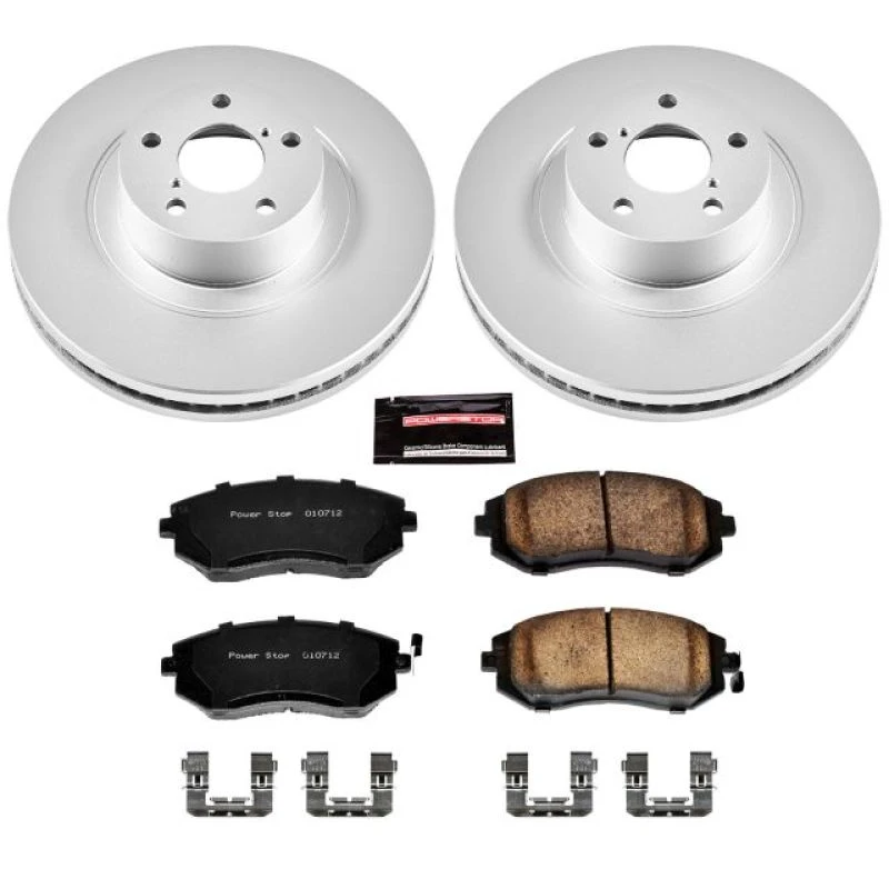 Power Stop Front Z17 Evolution Geomet Coated Brake Kit for 04-06 Subaru Baja