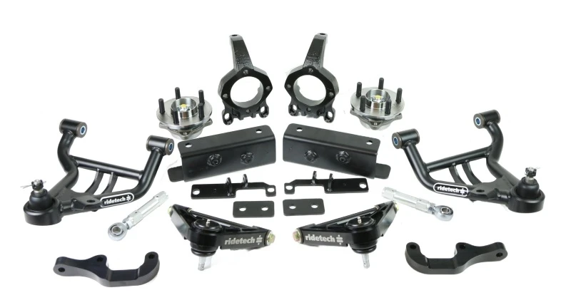 Ridetech 79-93 Ford Mustang mit Nachrüst-K-Member Front SLA Aufhängungssystem