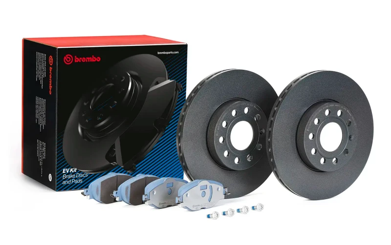 Brembo OE EV Brake Kit for 12-21 VW Golf VII (5G1, BQ1, BE1, BE2) - Left Front/Rear