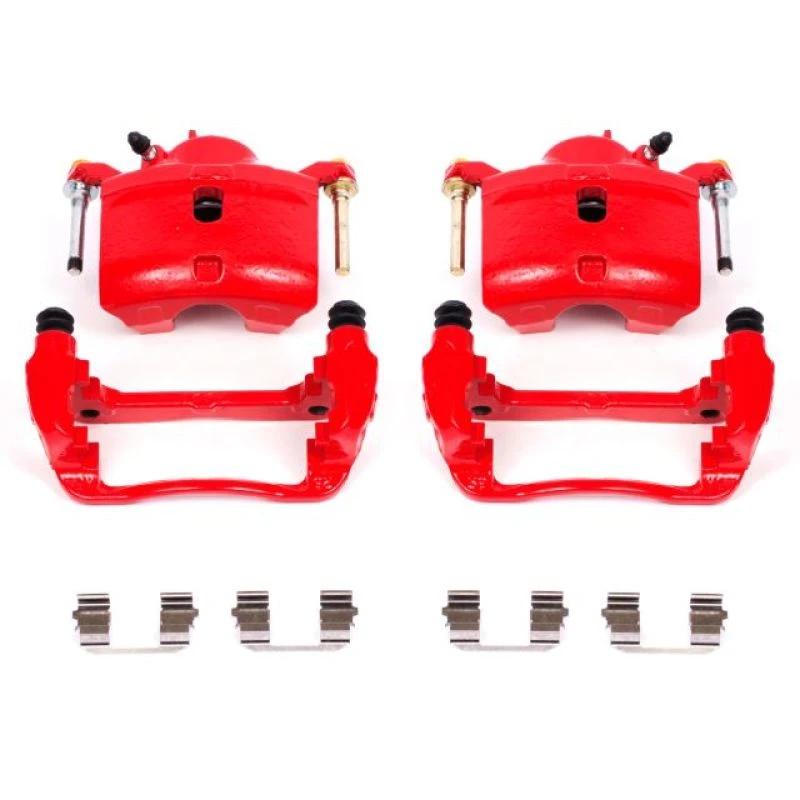 Power Stop 13-15 Acura ILX Front Red Calipers w/Brackets - Pair