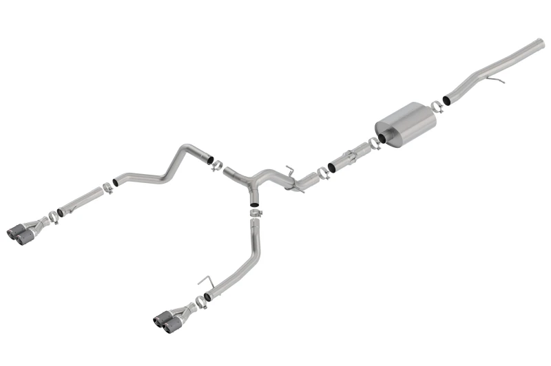 Borla 19 Chevrolet Silverado/GMC Sierra 1500 6.2L SS ATAK Kat-Back-Abgasanlage - Carbon-Faser-Tipps