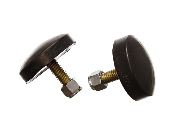 Energy Suspension Low Profile Schwarze Bump Stop Set 11/16 Zoll Hoch / 2 Zoll Durchmesser (2 pro Satz)