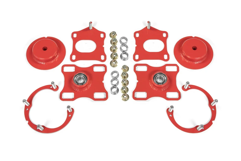 BMR 11-14 Ford Mustang / Shelby GT500 Caster-Camber-Platten - Rot