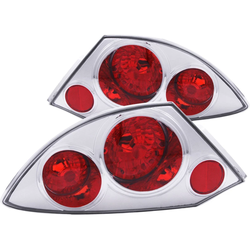 ANZO Taillights Chrome for Mitsubishi 2000-2005 Eclipse