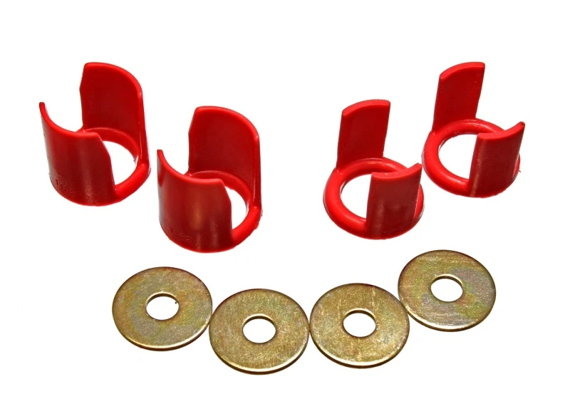 Energy Suspension 89-94 Nissan 240SX (S13) Red Rear Subframe Insert Set