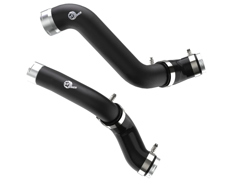 aFe BladeRunner Schwarz Intercooler Hot & Cold Side Tubes Combo 19-20 GM Trucks 1500 L4-2.7L (t)