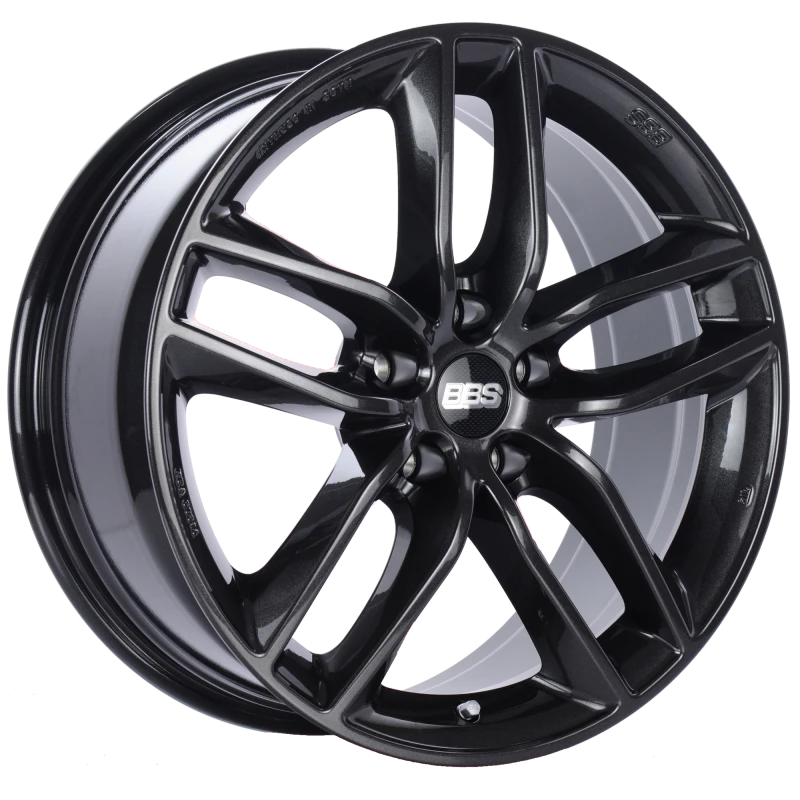 BBS SX 18x8 5x112 ET35 Crystal Black Wheel -82mm PFS/Clip Required