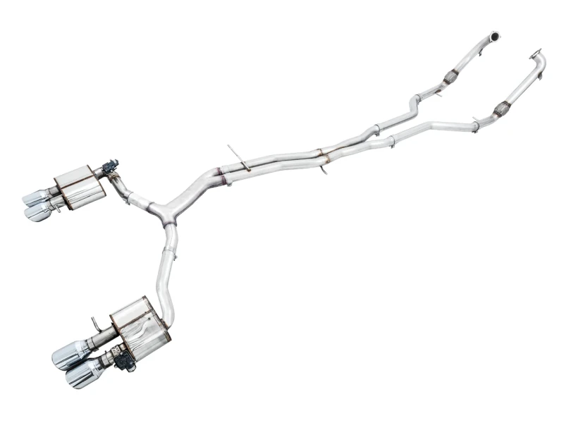 AWE Tuning Audi B9 S5 Sportback SwitchPath Auspuff - Non-Resonated (Silber 102mm Endrohre)