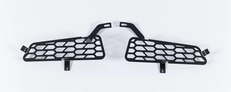 Putco 18-20 Ford F-150 Raptor - Hex Schild - Schwarz Pulverbeschichtetes Stoßstangengitter-Einlage