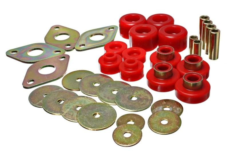 Energy Suspension Karosserie-Montagesatz - Reg Access & Doppelkabine - Rot