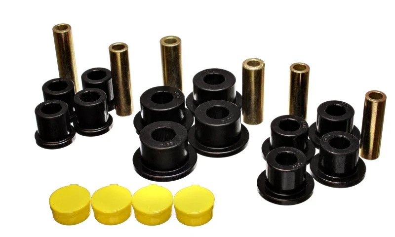 Energy Suspension 02-05 Dodge Ram 1500 2WD schwarzes Blattfedergelenk-Set