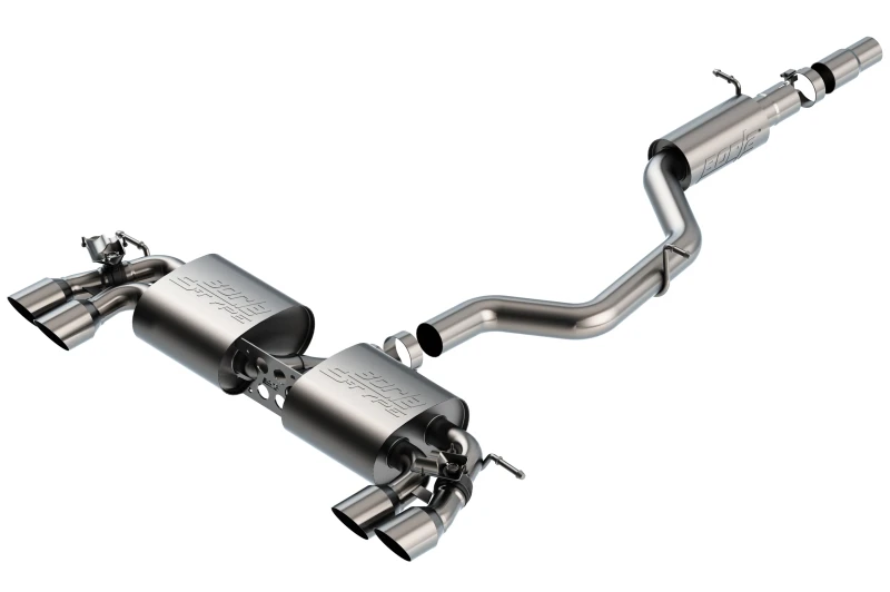 Borla 18-19 VW Golf R MK7.5 2.0L S-Typ CatBack Auspuff mit Resonator