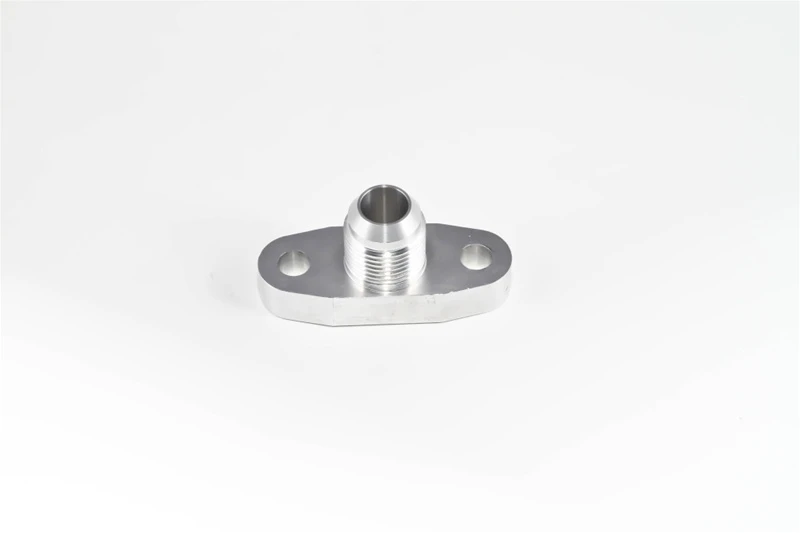 Torque Solution Billet Ölablassflansch mit integriertem -10 Flare für T3/T4 & PTE Turbos