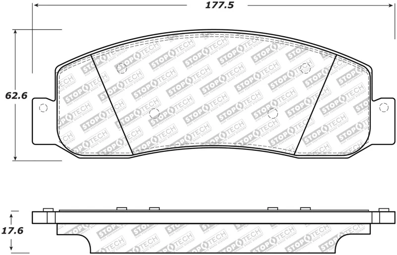StopTech Street Select Brake Pads - Front/Rear