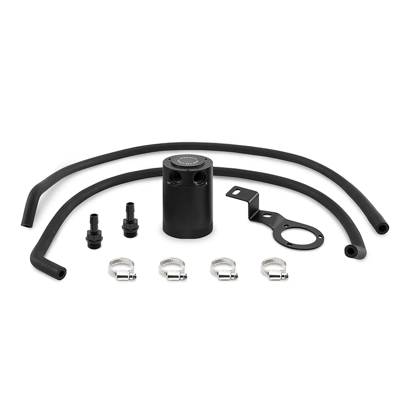 Mishimoto PVC Side Baffled Oil Catch Can - Black for 15-16 Subaru WRX