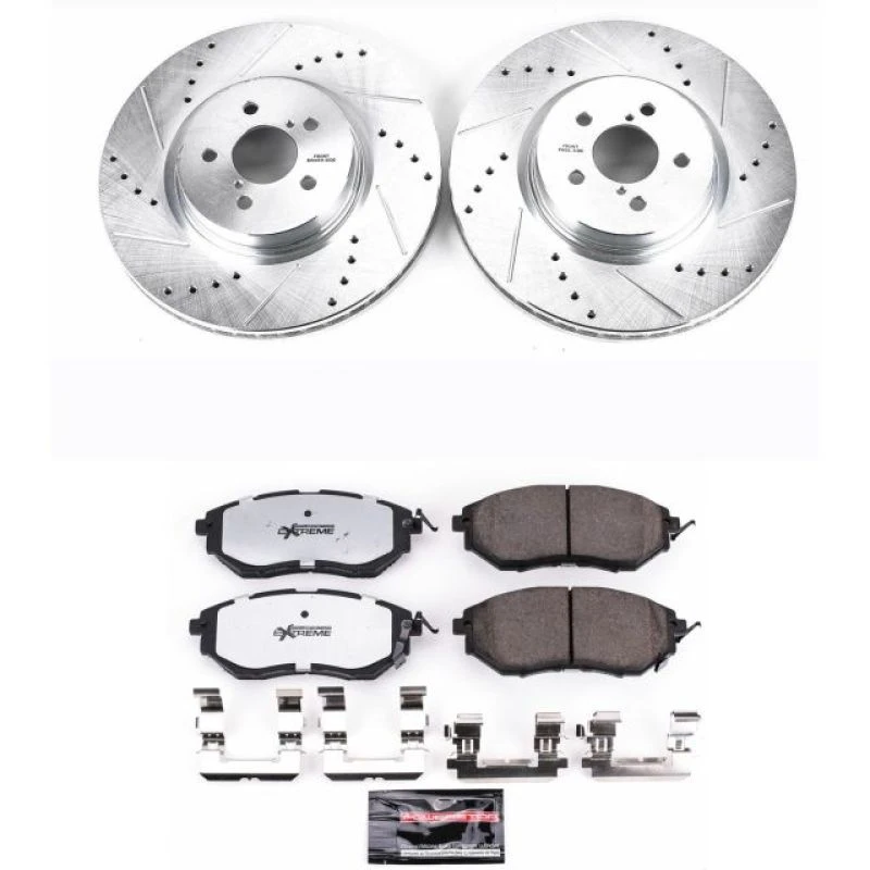Power Stop Z26 Street Warrior Brake Kit for 14-18 Subaru Forester Front